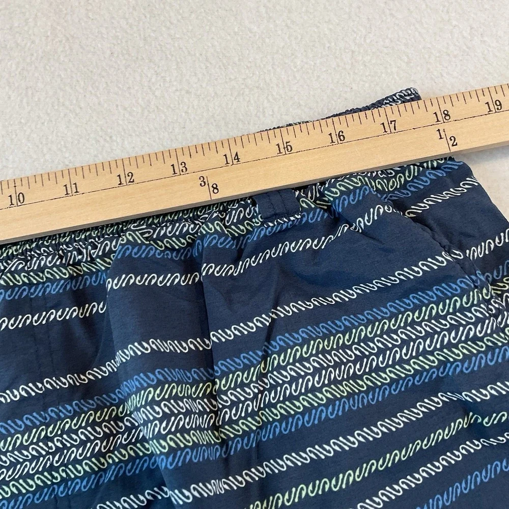 Columbia PFG Swin Trunks‎ Mens XXL Blue Striped Mesh Lining Pockets Drawstring